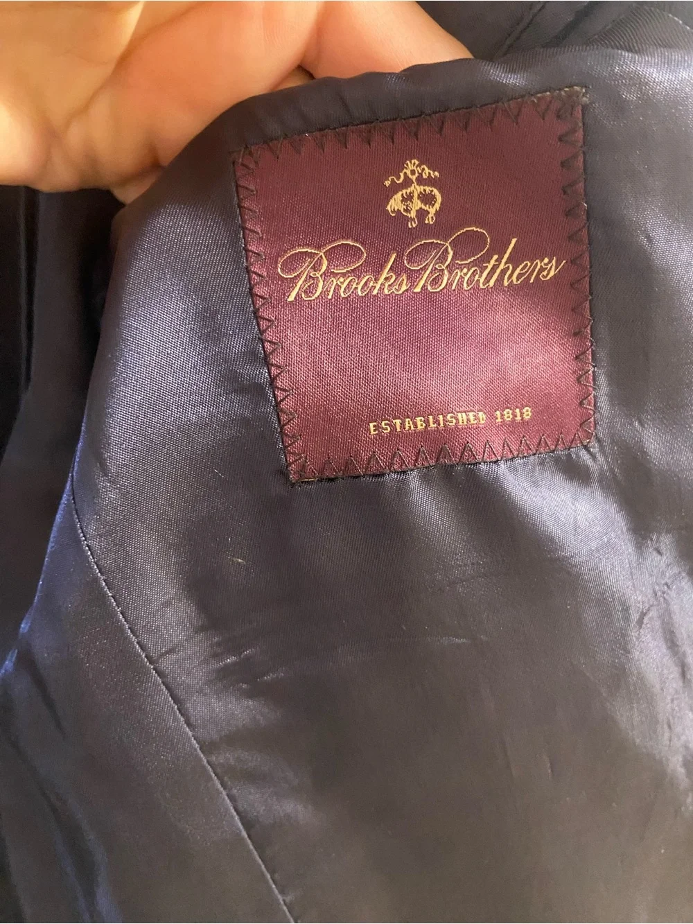 Brooks Brothers Loro Piana Navy Blazer with Gold Buttons Boys 14